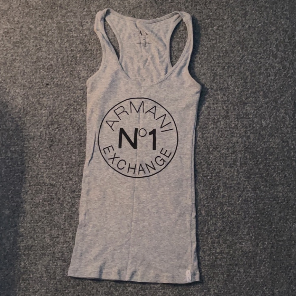 Armani Exchange Gray Tank. Size: XS